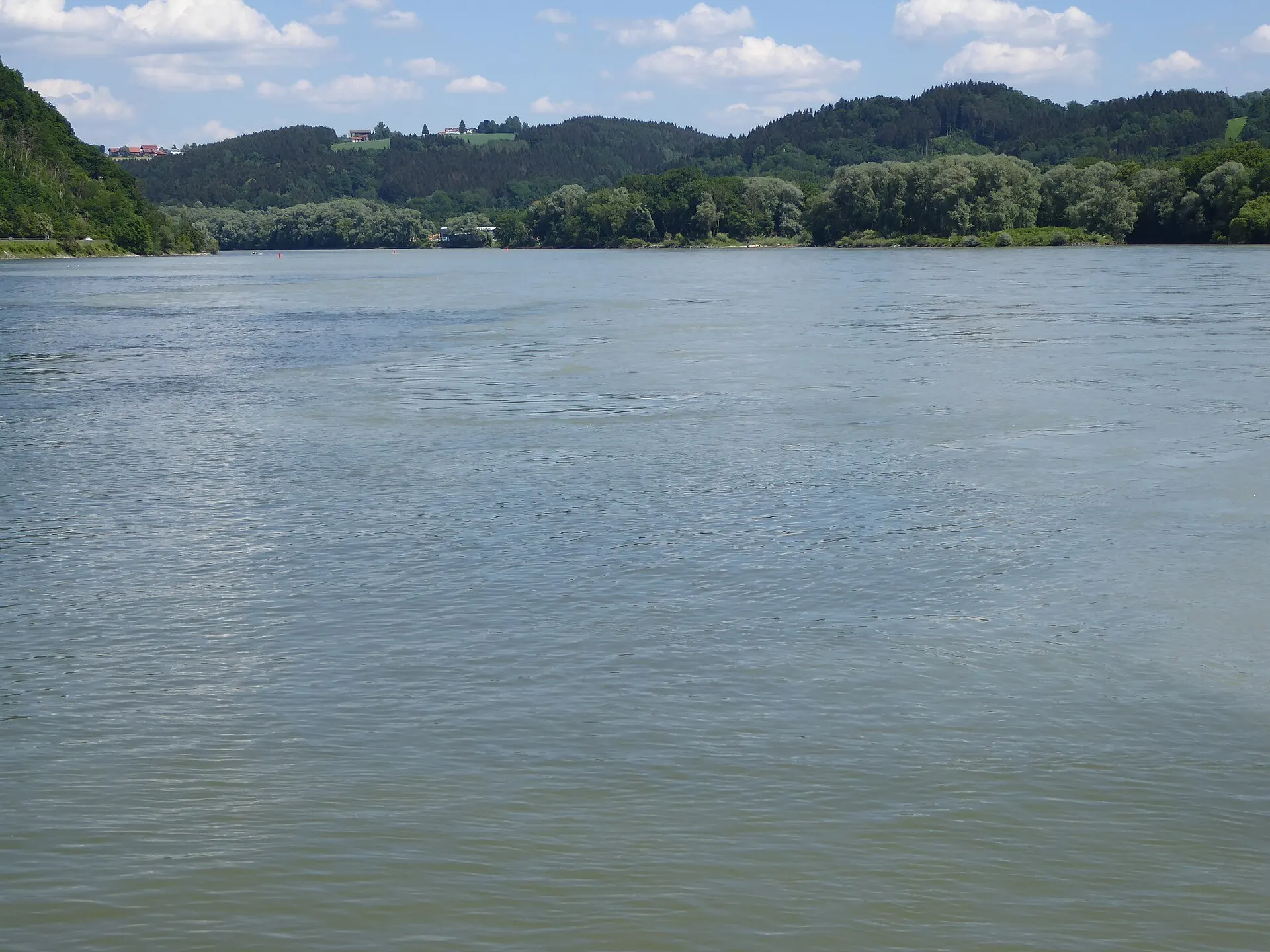 Bootstour am Dreiflüsseeck in Passau