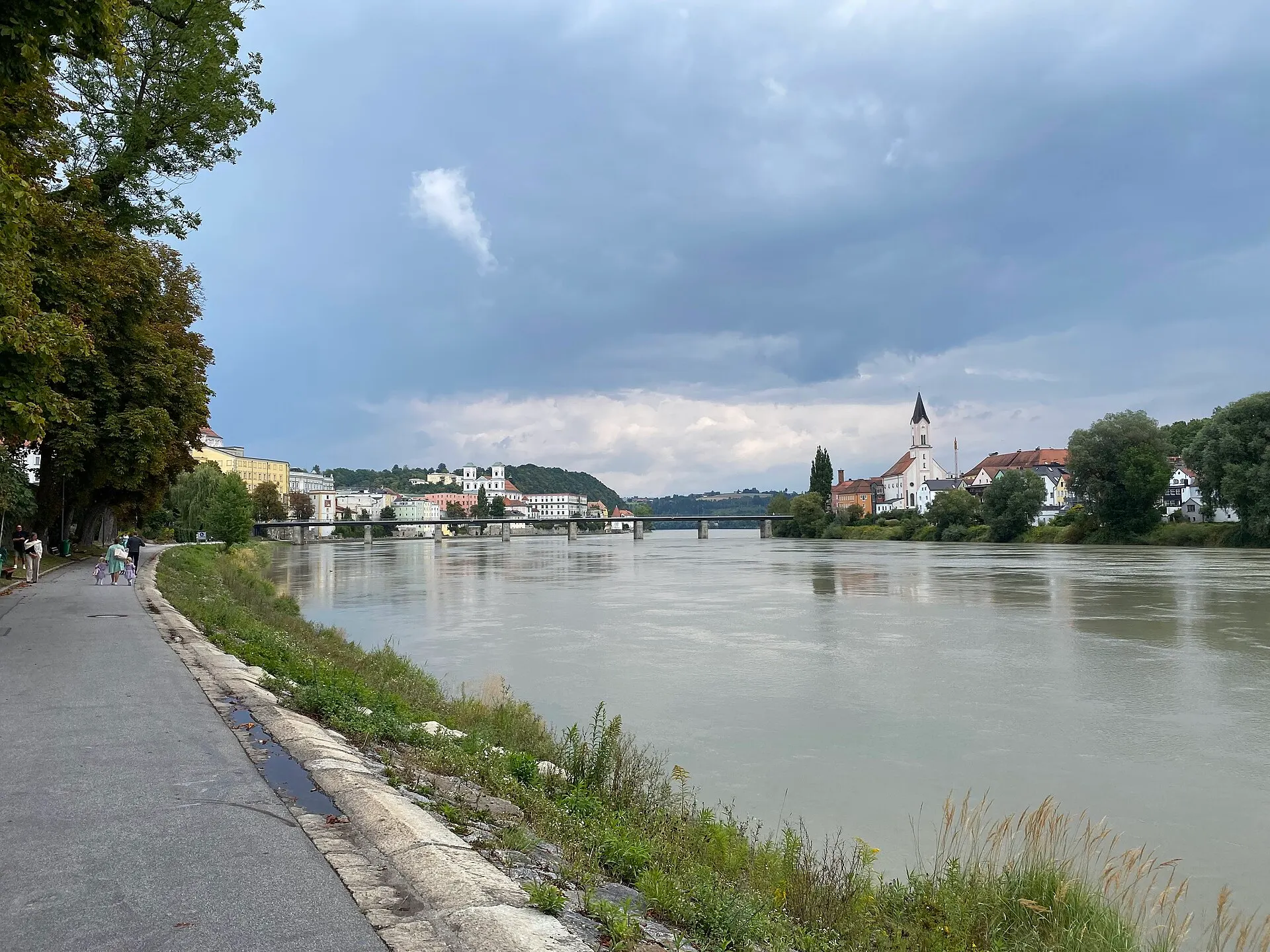 Uferpromenade am Inn in Passau